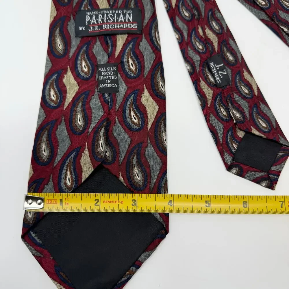 Vintage J.Z. Richards Parisian All Silk Paisley Tie